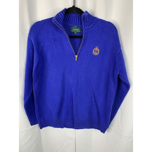 Ralph Lauren Other - Ralph Lauren L blue knit pull over 1/4 zip sweater